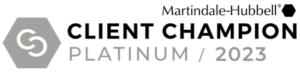 Martindale Hubell Client Champion Platinum 2023
