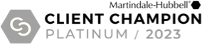 Martindale Hubell Client Champion Platinum 2023